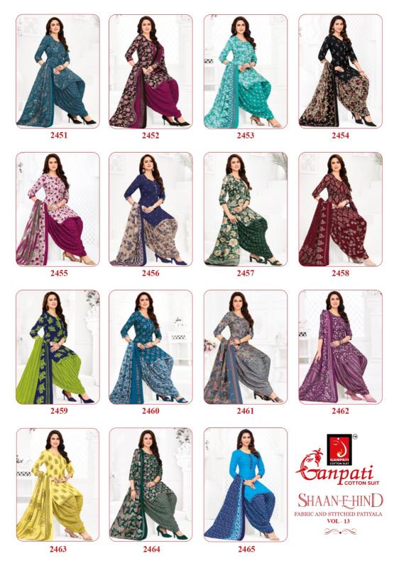 Ganpati shaan-e-hind vol-13 dress materials wholesalers in vijayawada